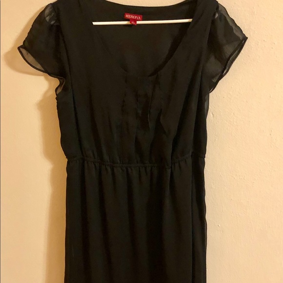 merona black dress